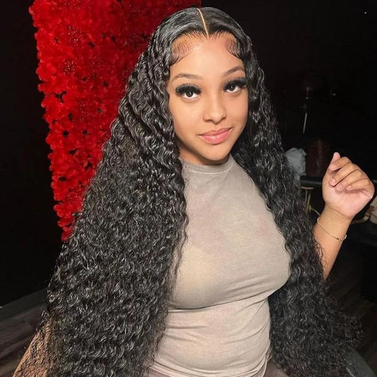 13×6 Jerry Curly Pre-Cut-HD Lace Wig-Curly -Human Hair Wigs-Ready to Wear-Pre-Plucked-For Women-high Density