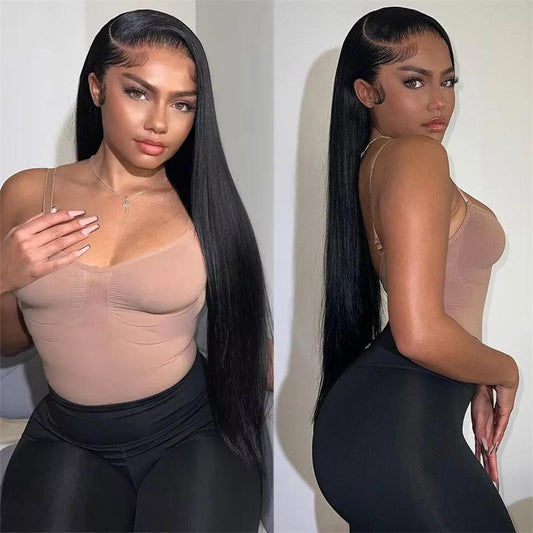 HD Lace Front Human Hair-Wigs Straight-13x4 13x6-high density - Pre Plucked -Transparent Lace Frontal Wigs - HD Lace Wigs-For Women