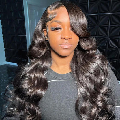 Body Wave Lace Front Wig-HD Transparent 13x4 13x6 -Pre Plucked Lace -Human Hair - Frontal Wig -180% density - Human Hair Wigs - For Women