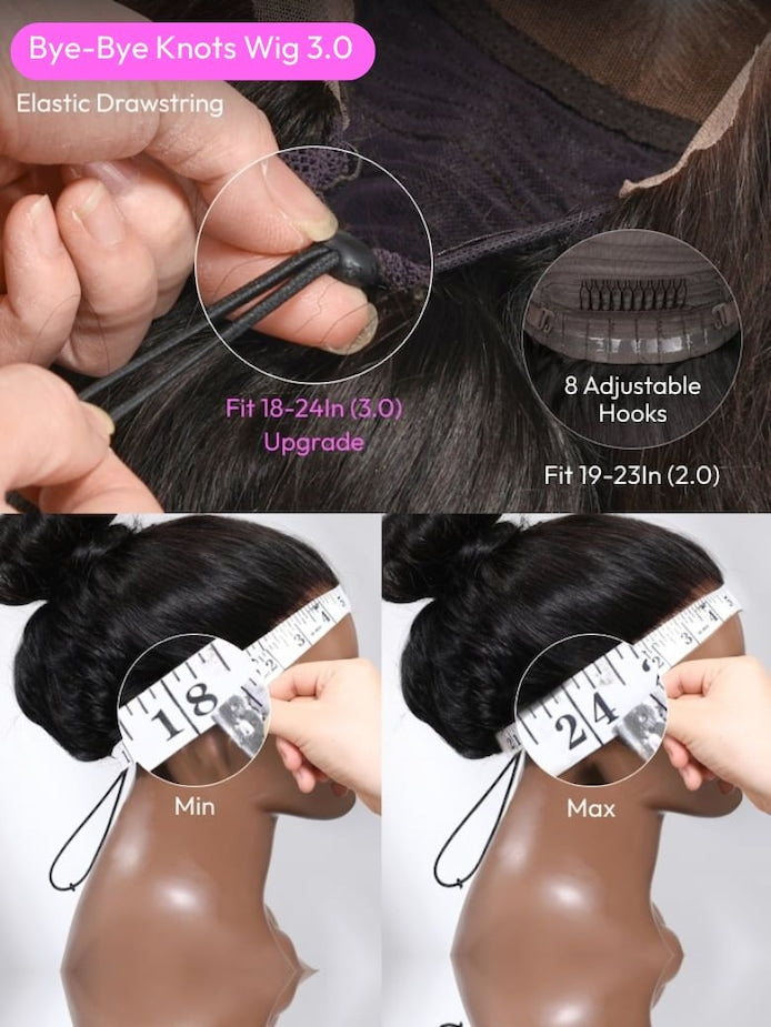 13×6 Wig Wear And Go Glueless Wigs Human Hair Pre Plucked Pre Cut  Hd Lace