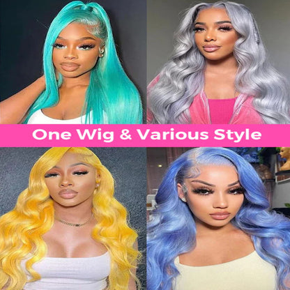 250% high Density HD Transparent 613 Blonde Straight-13x4 13x6-Human Hair Wigs-Lace Front-For Women-PrePlucked- Brazilian Lace Frontal Wig-Can Be Dyed