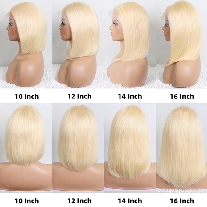 13×6 Blonde 613 Silky Straight Glueless HD Lace Wig Pre-Cut Lace