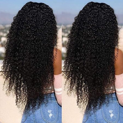 6×4 Kinky Curly  Lace Front Wigs Human Hair 180 Density Glueless Wig Human Hair Pre Plucked