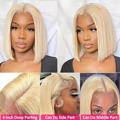 13×6 Blonde 613 Silky Straight Glueless HD Lace Wig Pre-Cut Lace